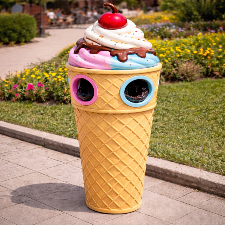 SweetCone Duo Trash Bin