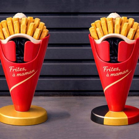 French Fries Bucket Trash Bin