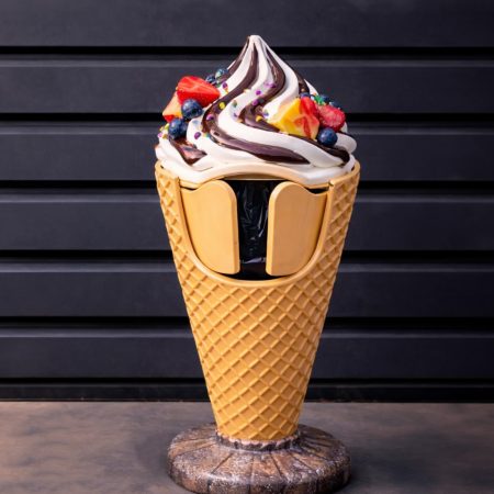 Ice Cream Cone Trash Bin