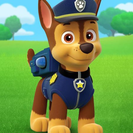 Police Puppy Mascot Statue
