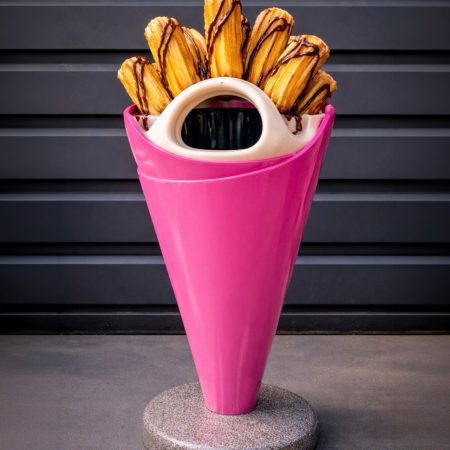 Churro Cone Trash Bin