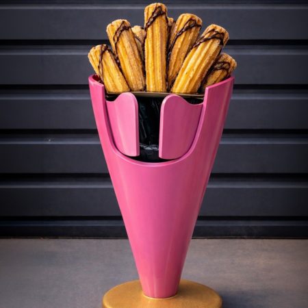 Churros Cone Trash Bin With Doors
