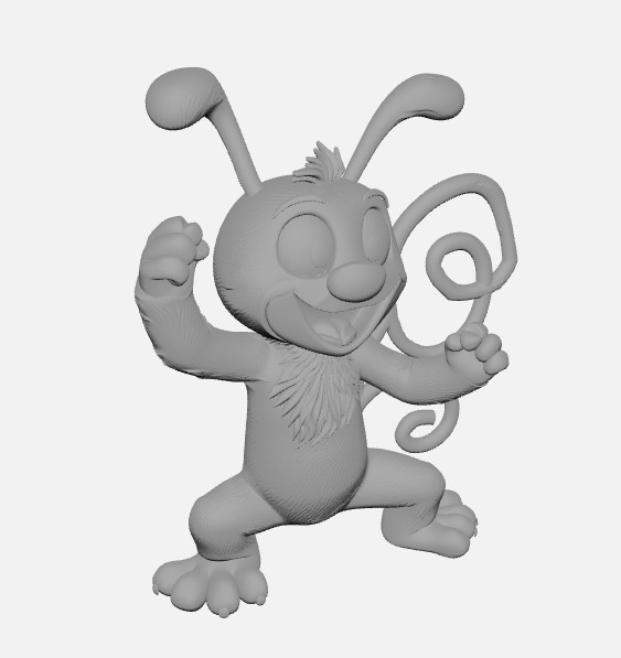 Cartoon Leopard Mascot 3D Figurine - immagine 3