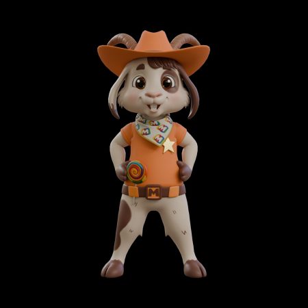 Goat Mascot – Children's Hero