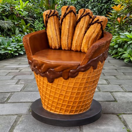 Churro Dessert Chair with Chocolate Topping